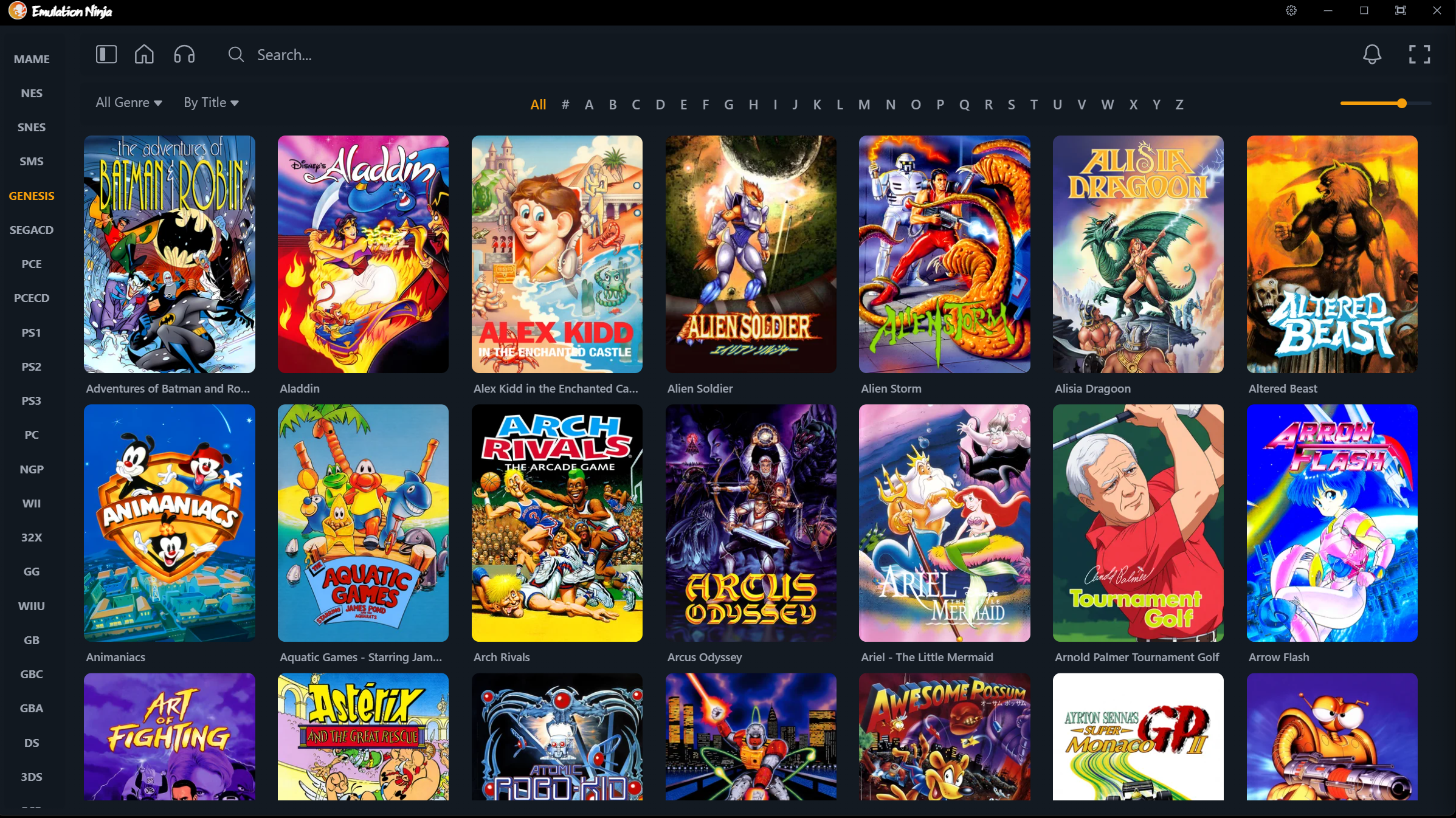 Game library with AI-generated cover art and assets