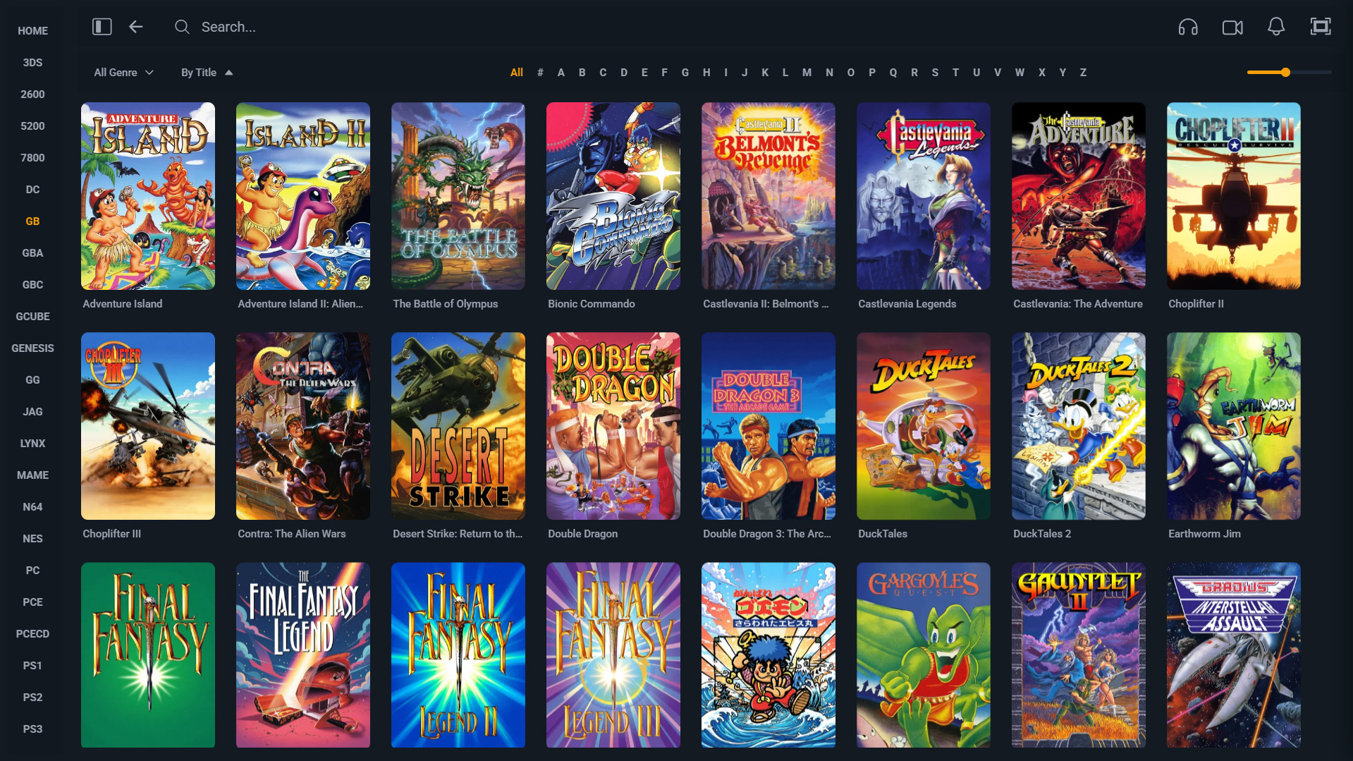 Sample library view with re-painted AI cover assets