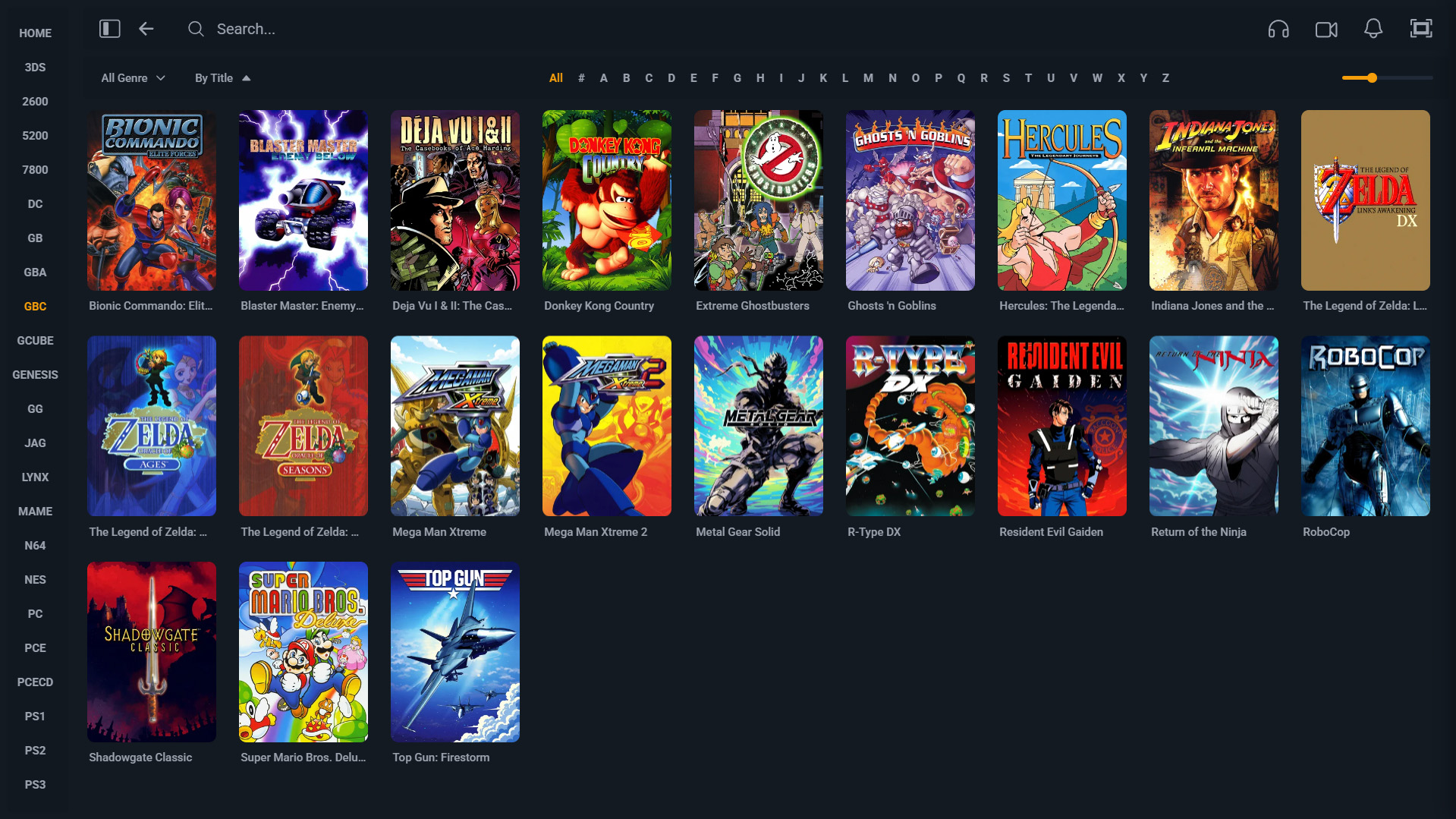 Sample library view with vibrant, consistent cover art